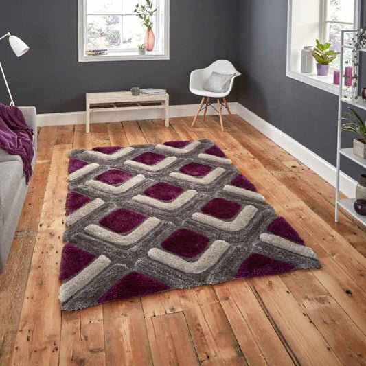 Noble House Rugs NH 8199 in Grey Purple
