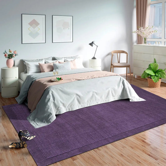 Asiatic york york purple Purple Living Room Wool Rug.