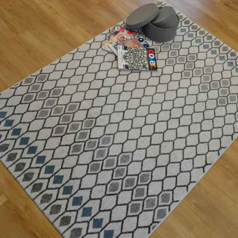 Liberty Geometric Rugs 34001 6151 in Blue