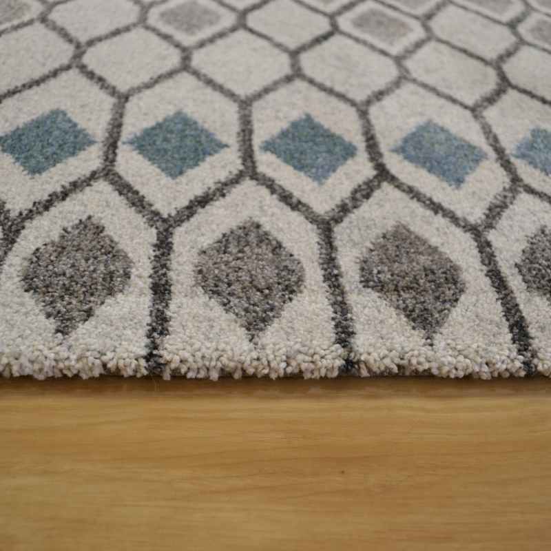 Liberty Geometric Rugs 34001 6151 in Blue