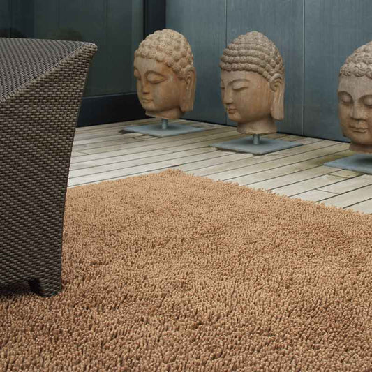 Gravel Modern Shaggy Wool Rugs by Brink & Campman 68003