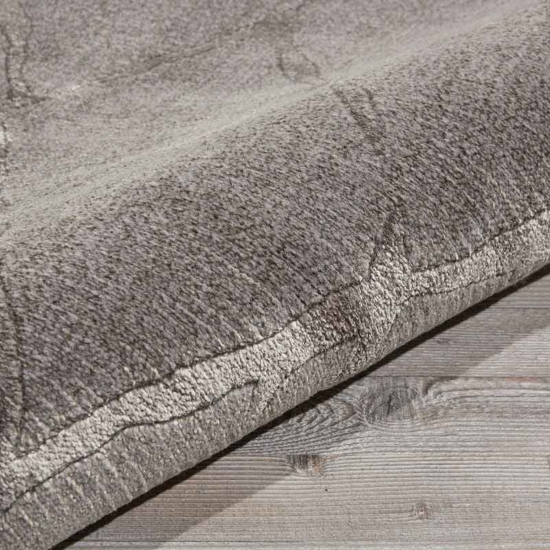 Nourison Twilight Circular Rugs TWI15 in Grey