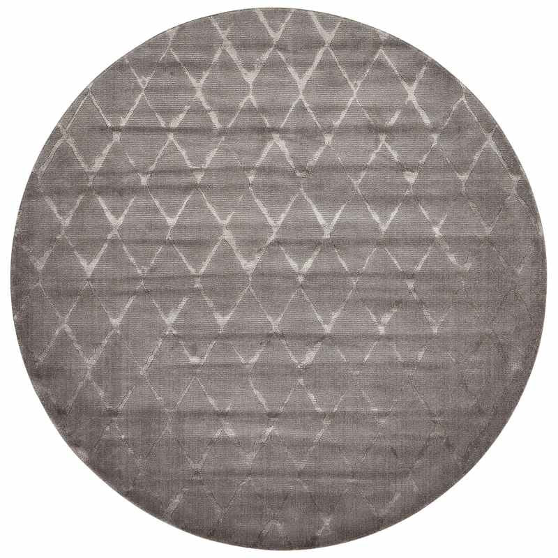Nourison Twilight Circular Rugs TWI15 in Grey