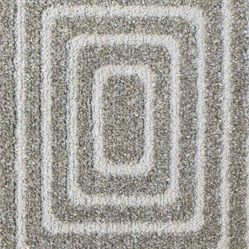 Geometric Modern Textured Rugs in 410009 7121 Taupe