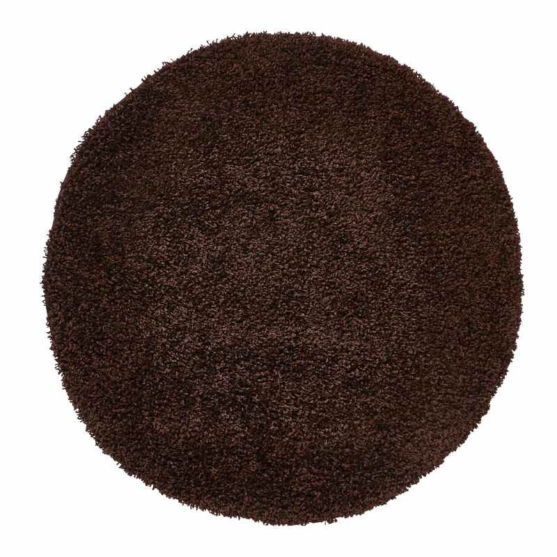 Vista Circular Shaggy Round Rugs 2236 Brown
