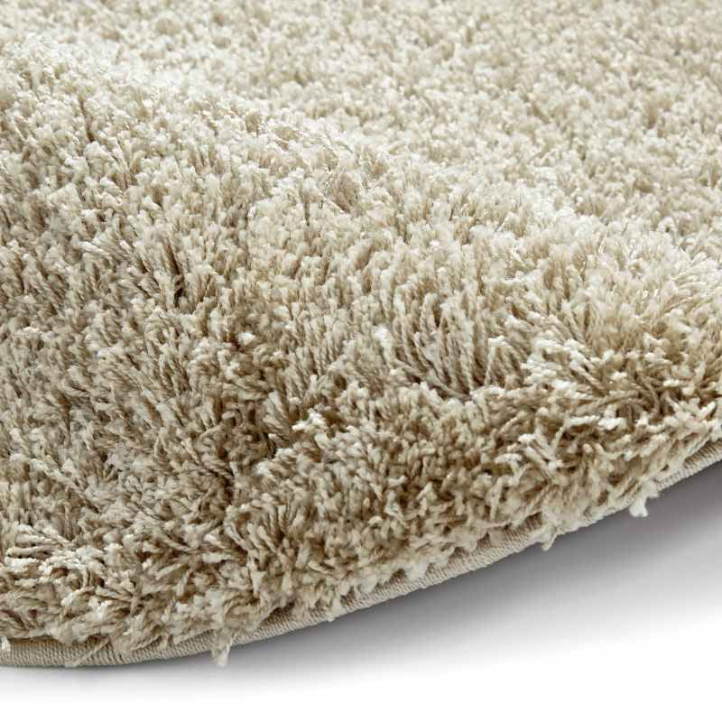 Vista Circular Shaggy Round Rugs 2236 Light Beige