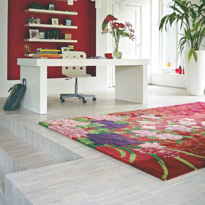 Yara Garland 133300 rugs in Pink and Red Rugs by Brink & Campman