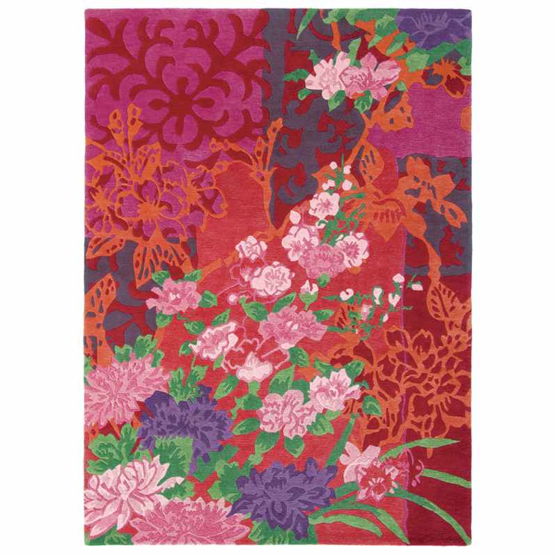 Yara Garland 133300 rugs in Pink and Red Rugs by Brink & Campman