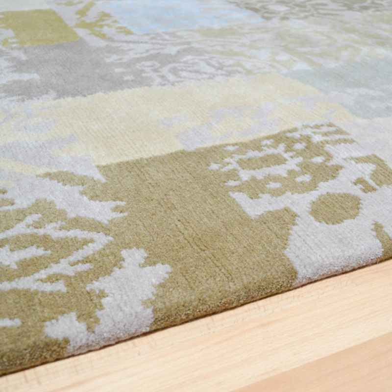 Kodari Patchwork rugs 194001 in Green and by Brink & Campman
