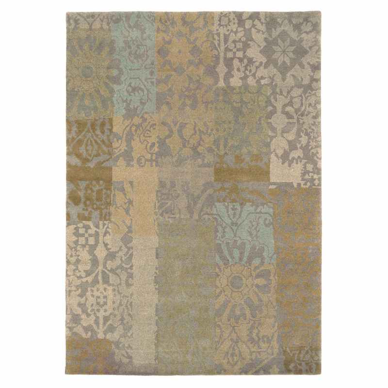 Kodari Patchwork rugs 194001 in Green and by Brink & Campman