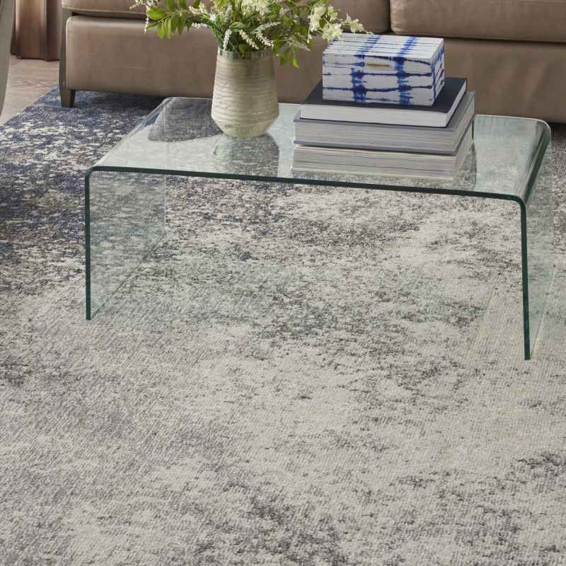 Passion PSN10 Abstract Modern Rugs in Charcoal Grey Ivory