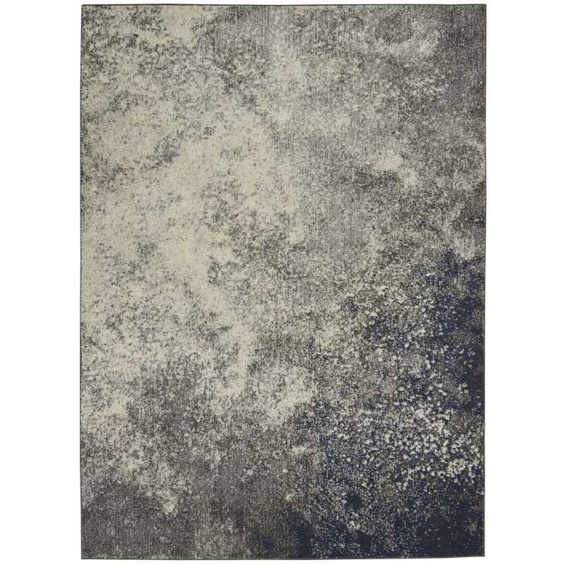 Passion PSN10 Abstract Modern Rugs in Charcoal Grey Ivory