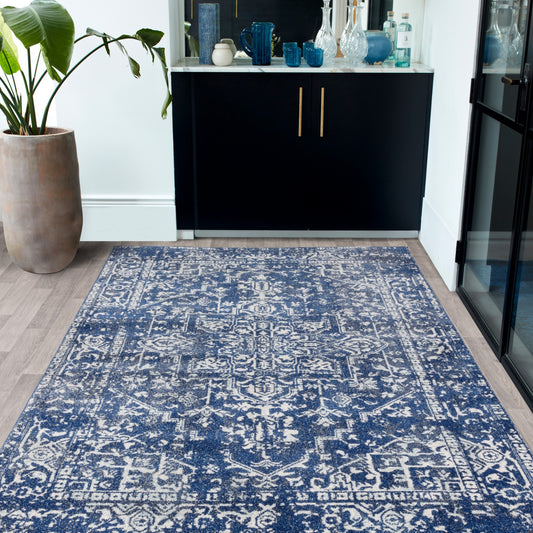 Nova Rugs NV11 in Antique Navy