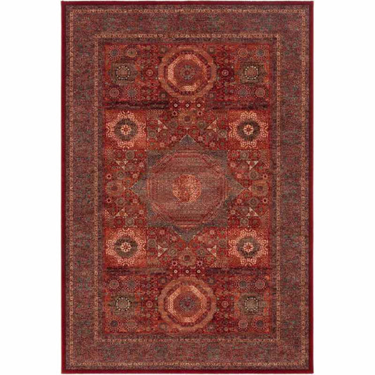 Royal Kashqai Traditional Wool Rugs 4321 300 in Brick Red