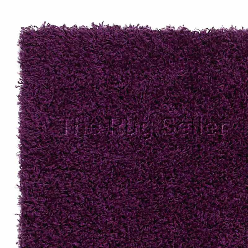 Vista Shaggy Plain Thick Rugs 2236 Purple