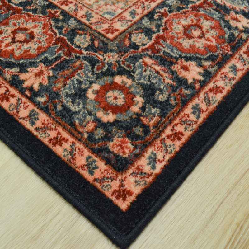 Royal Kashqai Traditional Wool Rugs 4354 102 in Pink and Black