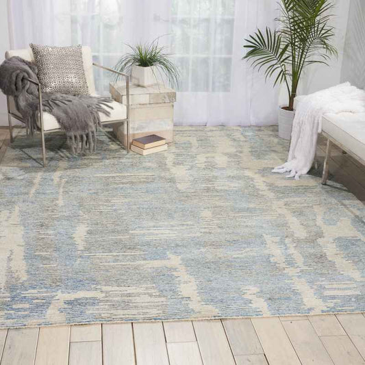 Ellora Rugs ELL01 in Blue by Nourison