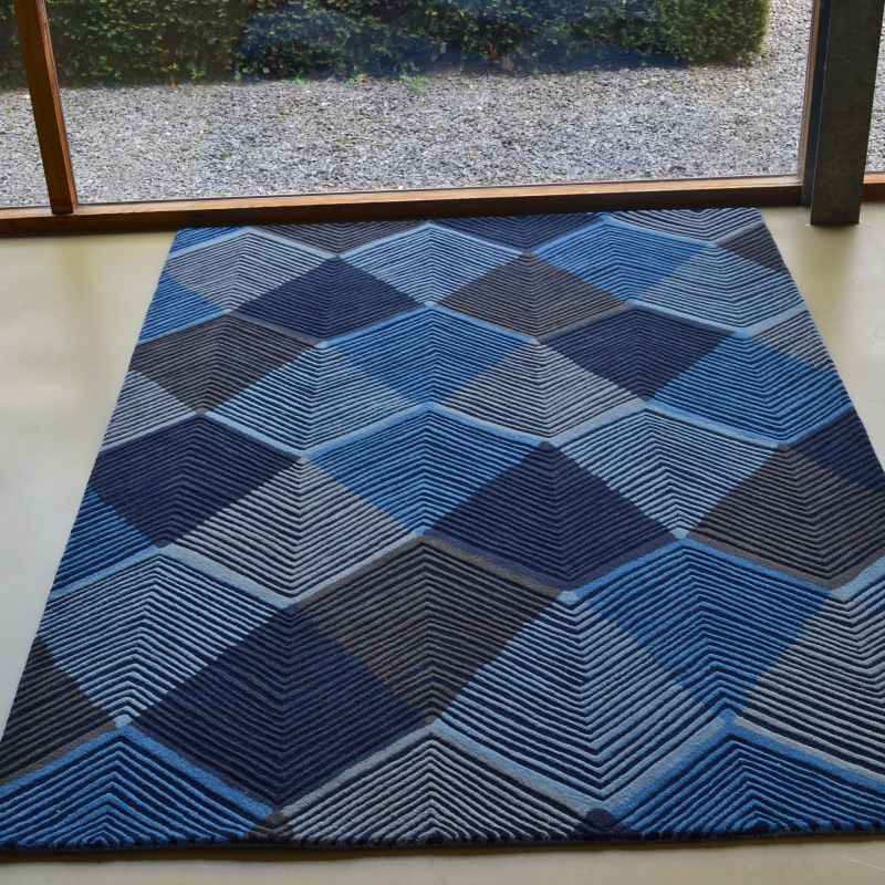Rhythm Rugs in Indigo 40908 by Harlequin