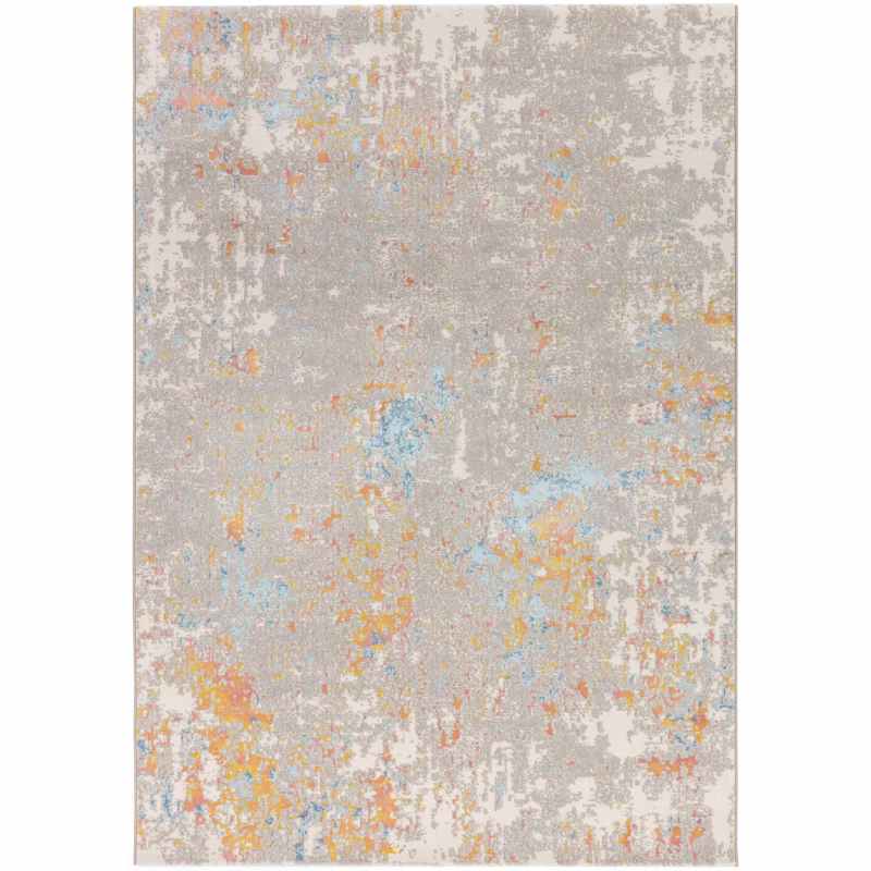 City Modern Abstract Rugs 466117 AK990 in Taupe Multi