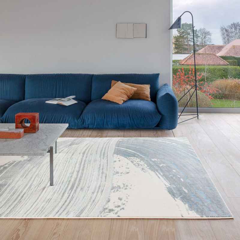 City Modern Abstract Rugs 466128 AK510 in Blue
