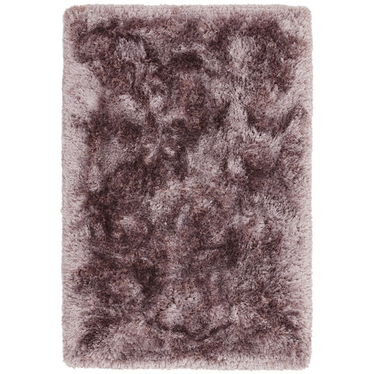 Plush Plain Modern Shaggy Rugs in Dusk
