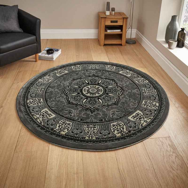 Heritage Circular Rugs 4400 in Grey – The Rug Seller