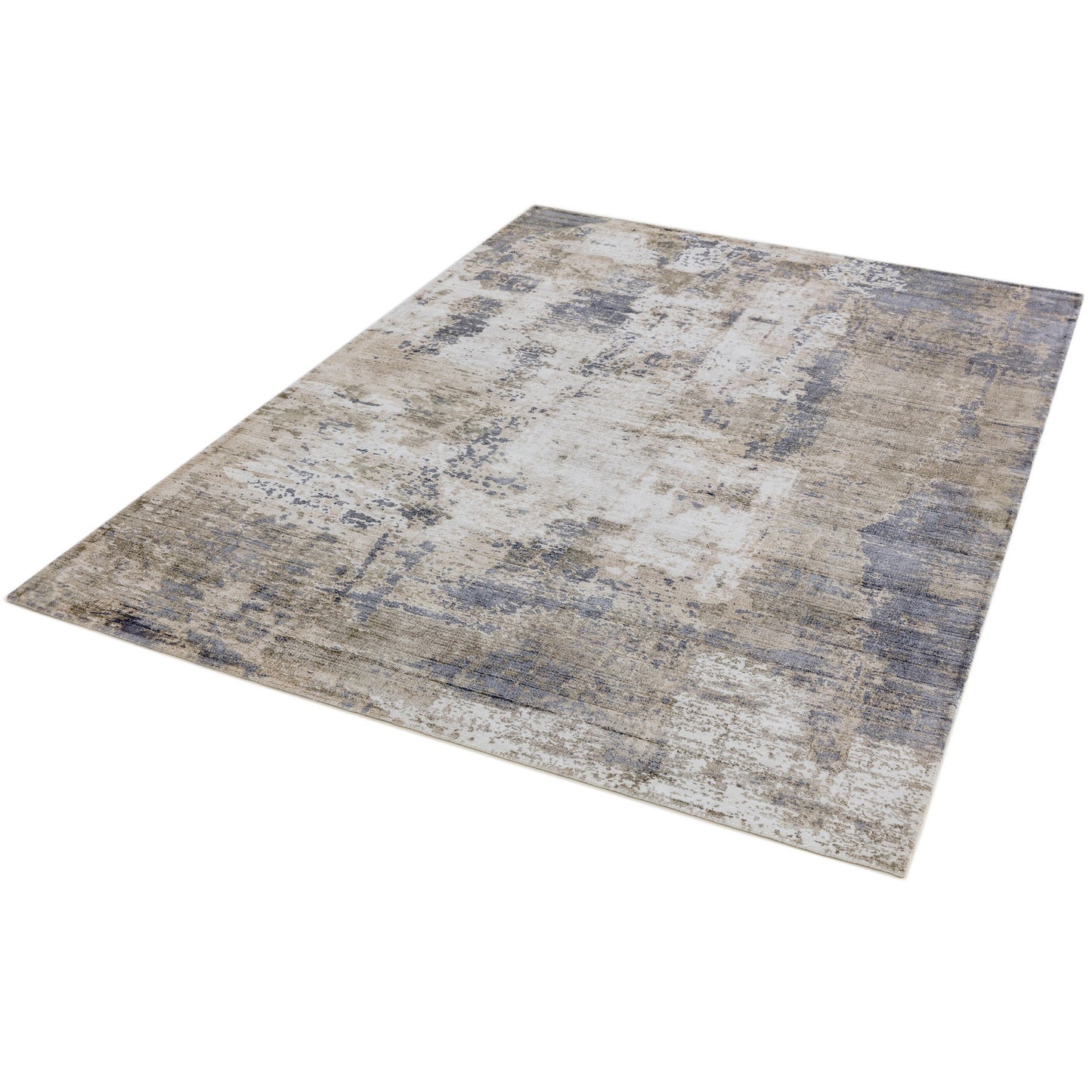 Gatsby Modern Abstract Metallic Viscose Rugs in Cloud