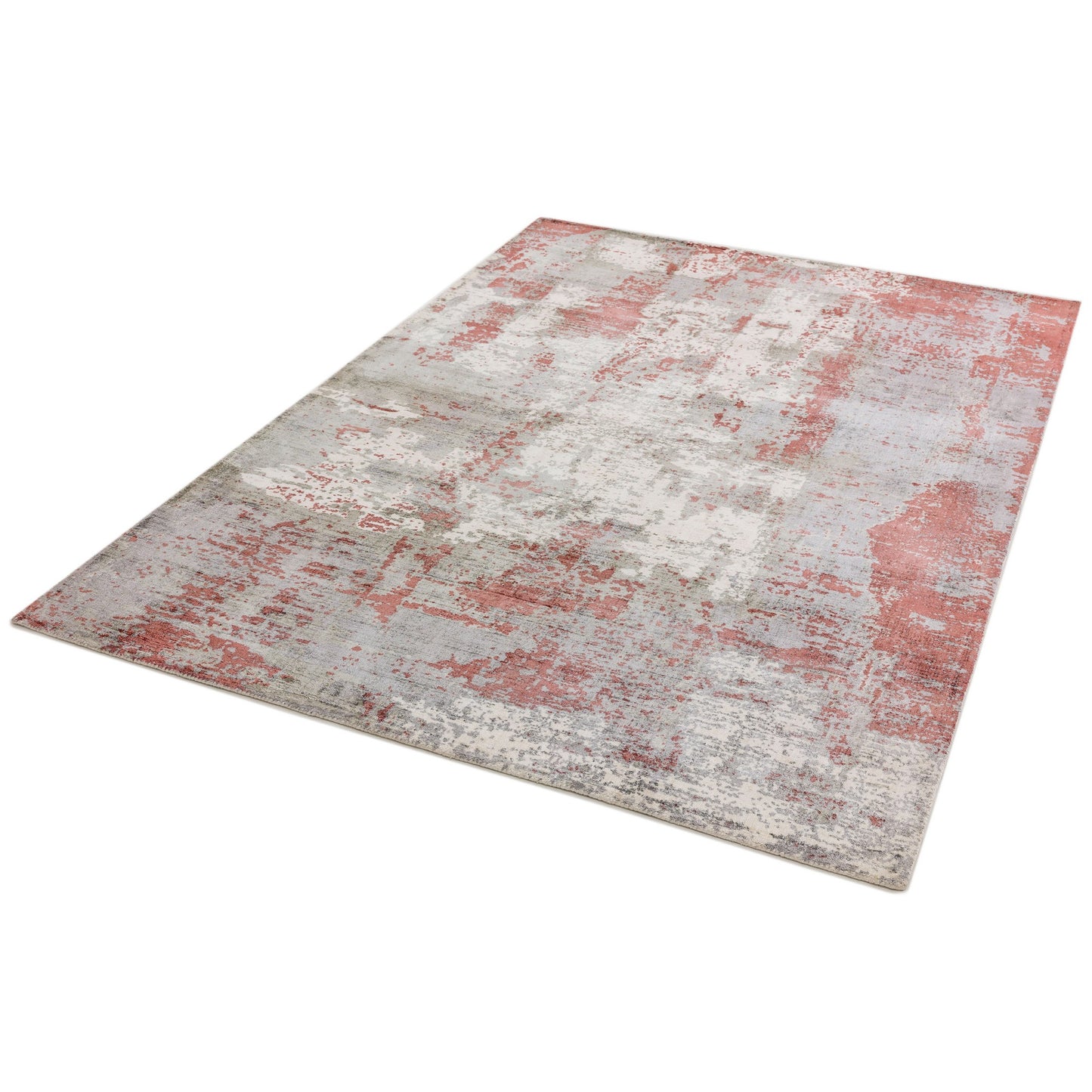Gatsby Modern Abstract Metallic Viscose Rugs in Red