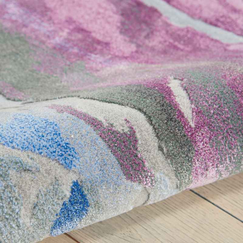 Prismatic Modern Abstract Rugs PRS11 Silver Grey by Nourison