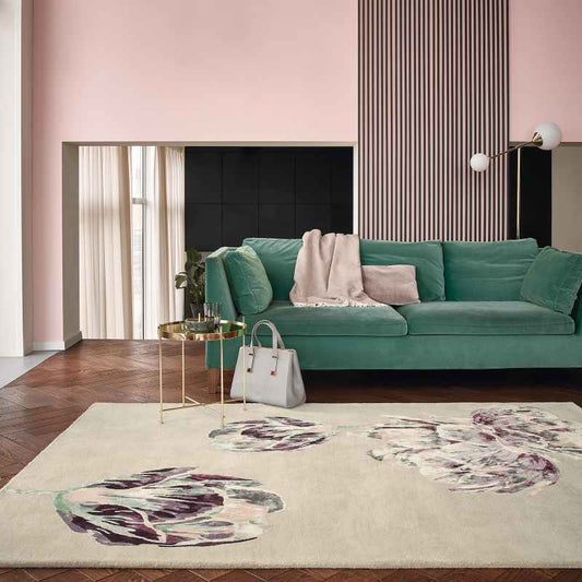 Tranquility Rugs 56001 by Ted Baker in Beige