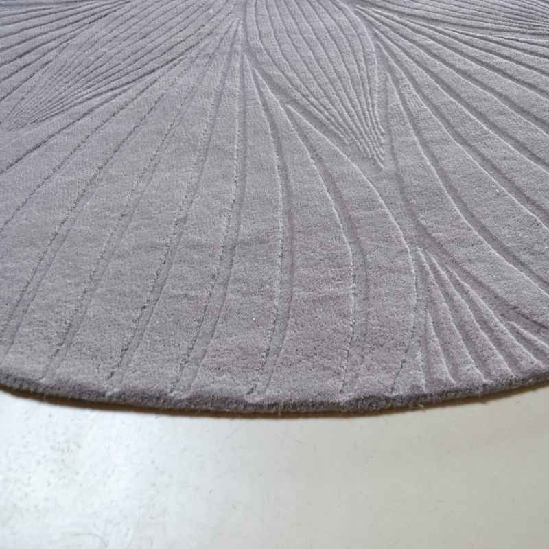 Folia Round Circle Modern Floral Rugs 38305 by Wedgwood