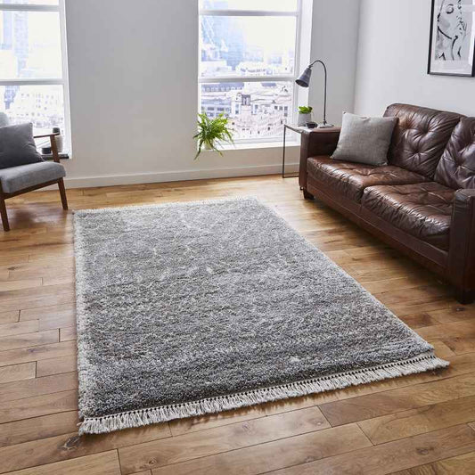 Boho 5402 Moroccan Rugs in Grey