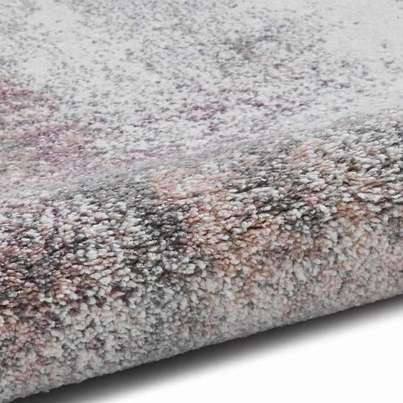 Brooklyn 8595 Modern Abstract Rugs in Ivory Pink
