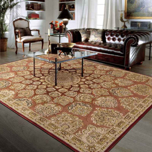 Nourison 2000 Rugs 2318 ROS in Rose