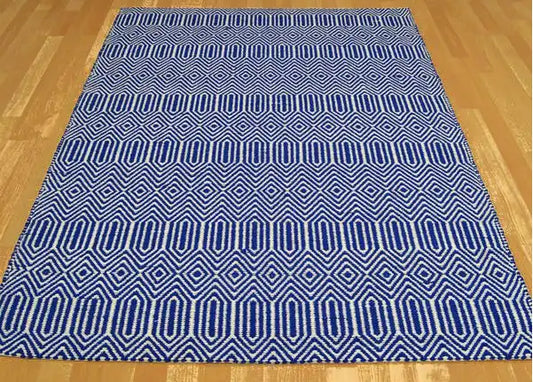 Asiatic sloan blue Blue Living Room Striped Rug.