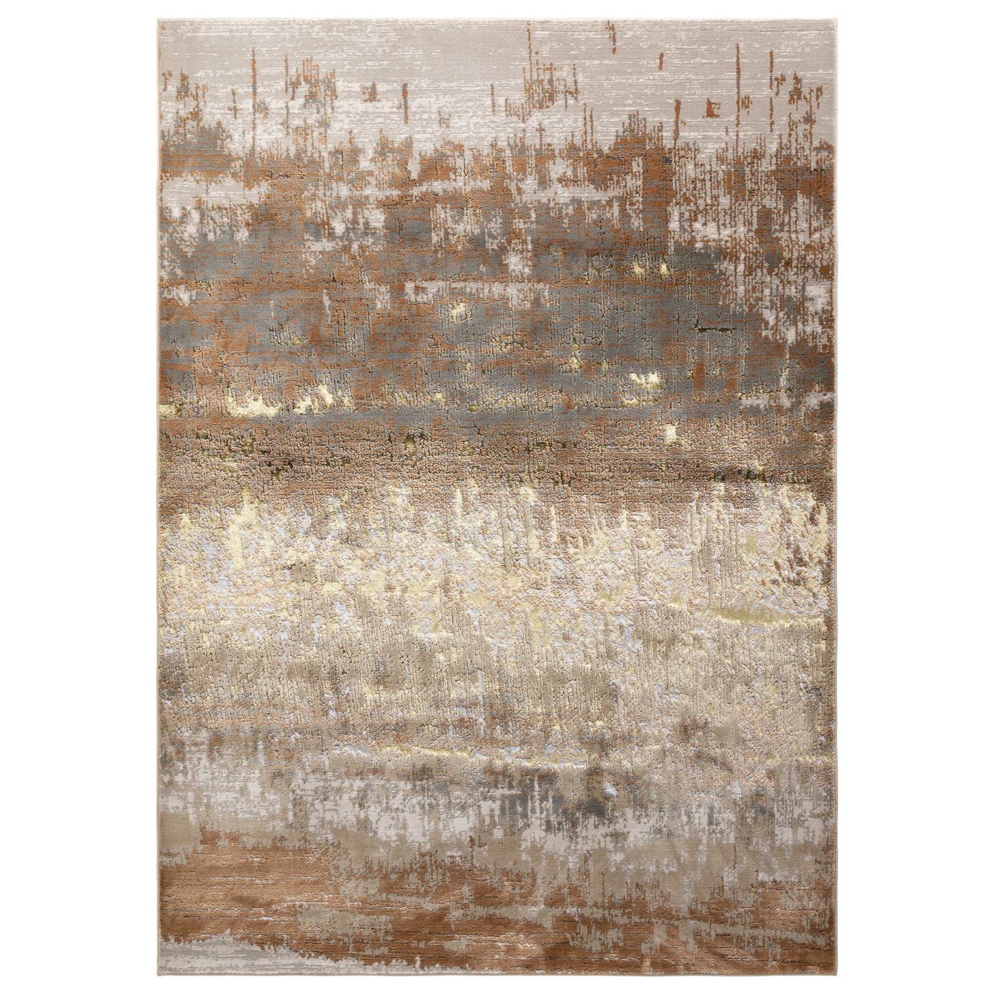Aurora Rugs AU01 in Dune Gold - Modern Abstract Design