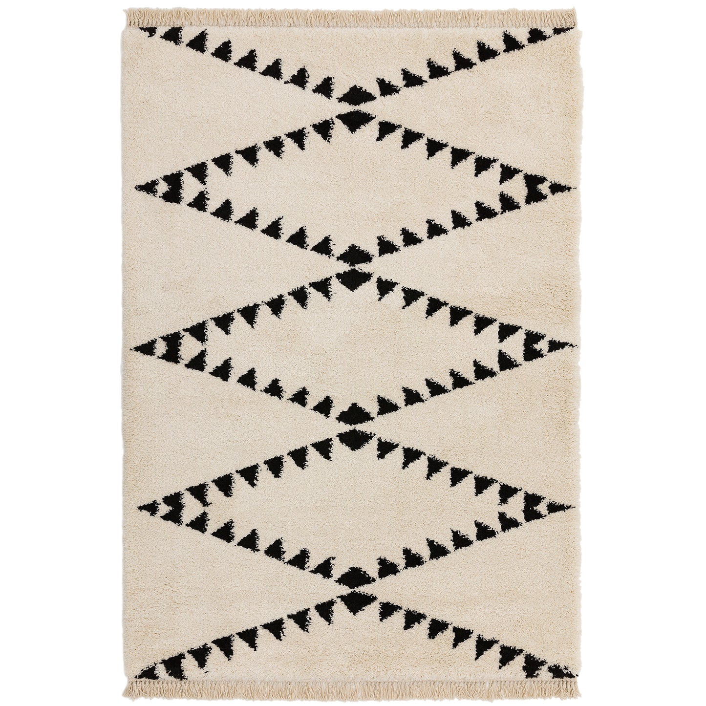 Rocco Boho Moroccan Rugs RC03 in Cream