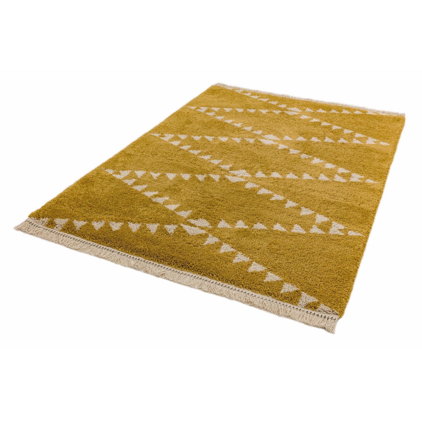 Rocco Boho Moroccan Rugs RC05 in Mustard yellow