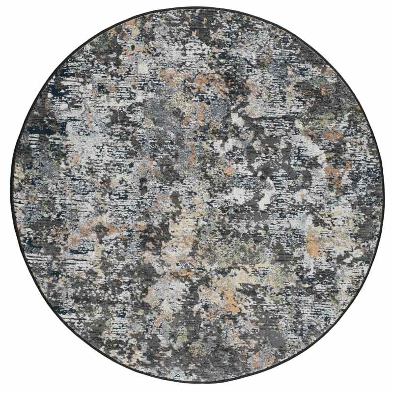 Circly Rug Texture Canyon Abstract Modern Circle Rugs 52023 3535 in Dark Grey – The Rug Seller