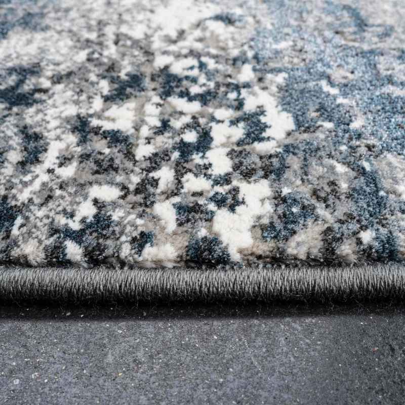 Canyon 52059 5747 Textured Abstract Rugs in Blue