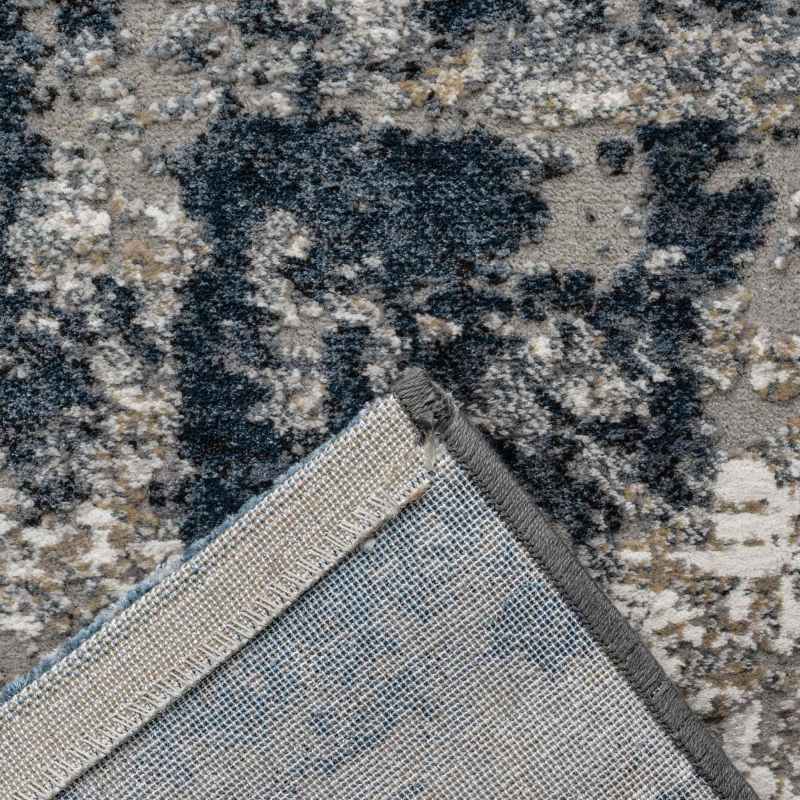 Canyon 52059 5747 Textured Abstract Rugs in Blue