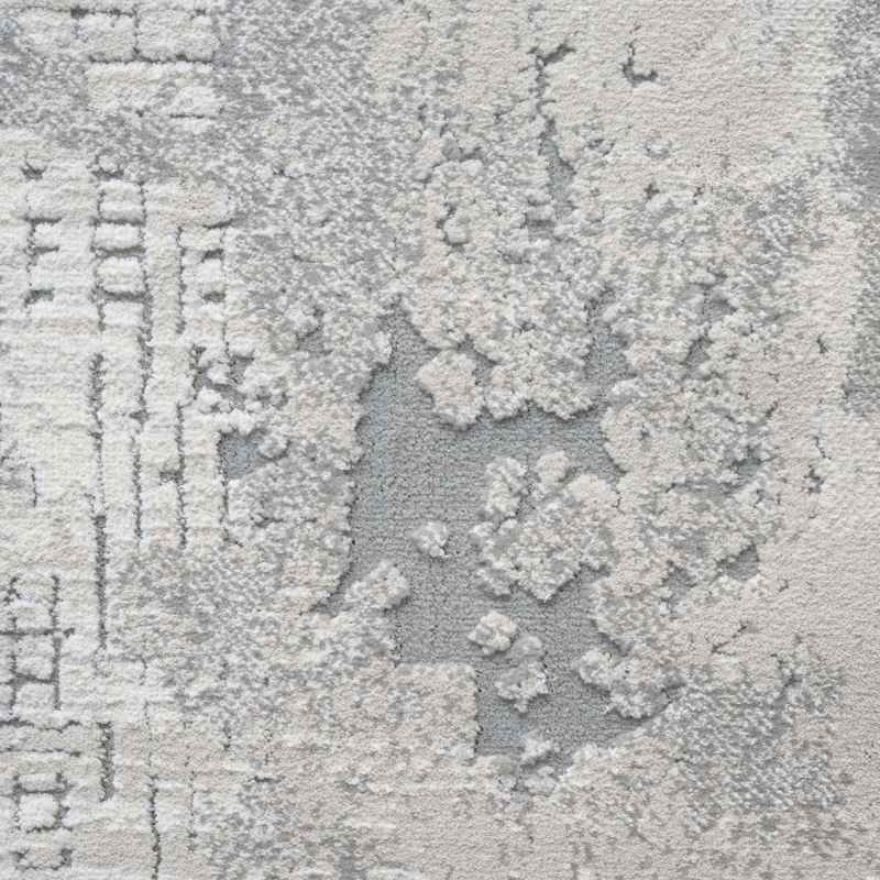 Canyon Abstract Modern Rug 52068 6484 in Silver Grey
