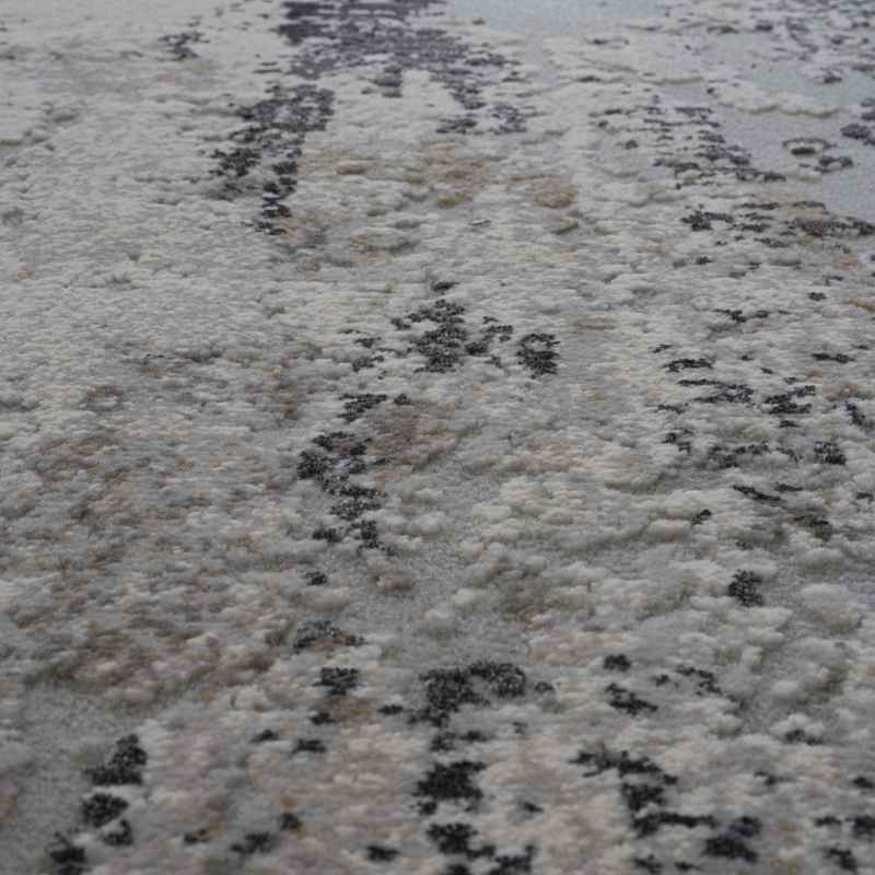 Canyon Abstract Modern Rug 52068 6676 in Charcoal Grey