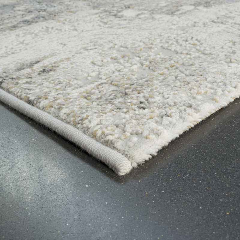 Canyon Abstract Modern Textured Rug 52078 6626 in Grey
