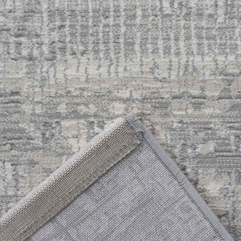 Canyon Abstract Modern Textured Rug 52079 6484 in Grey