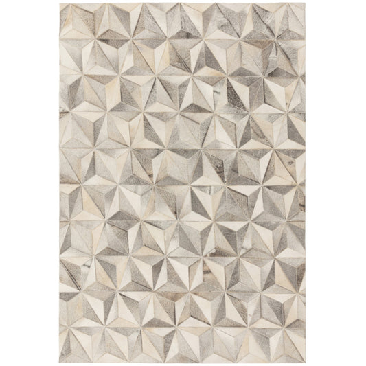 Gaucho Genuine Leather Patch Modern rugs in facet