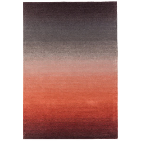 Ombre Wool Rugs in Rust