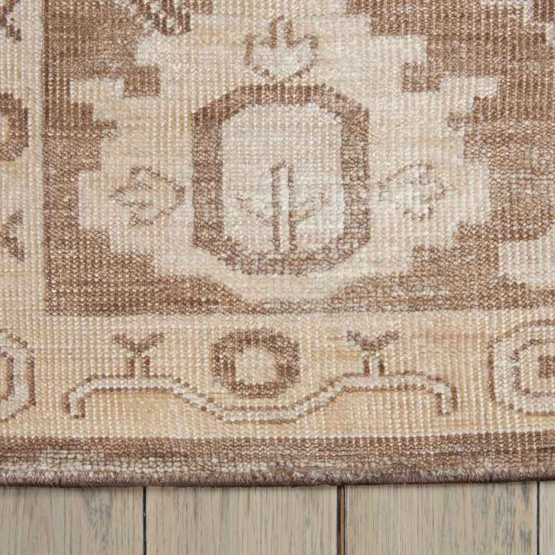 Aldora ALD06 Traditional Bordered Rugs in Mocha by Nourison