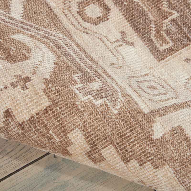 Aldora ALD06 Traditional Bordered Rugs in Mocha by Nourison