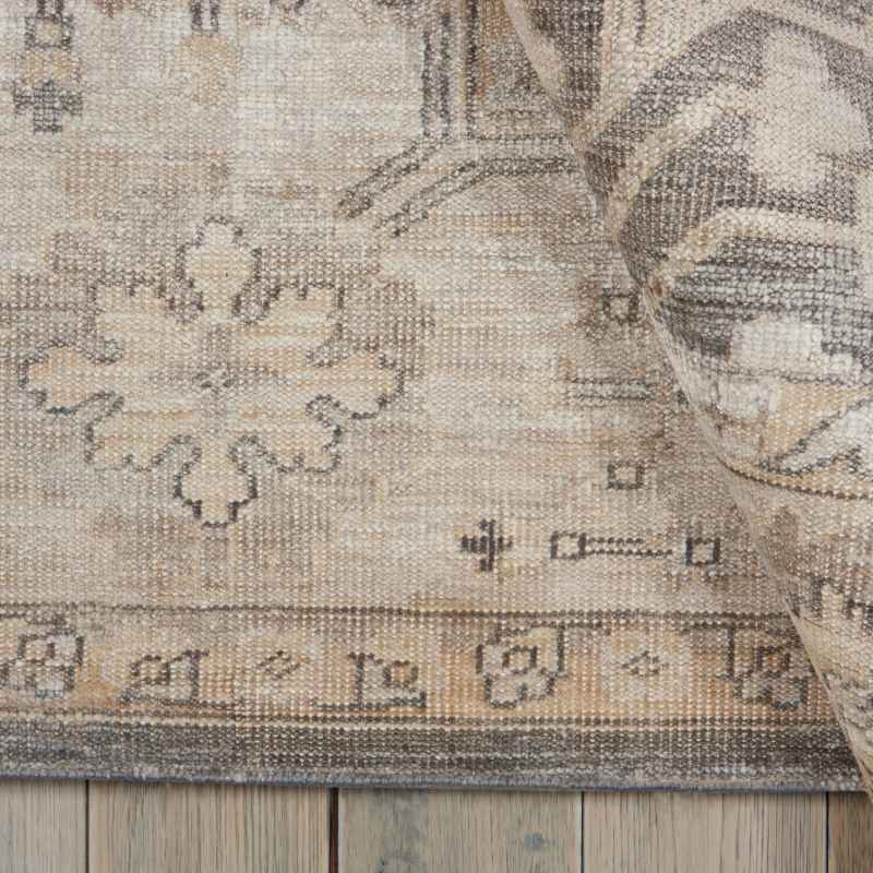 Aldora ALD08 Traditional Bordered Rugs in Aubergine by Nourison
